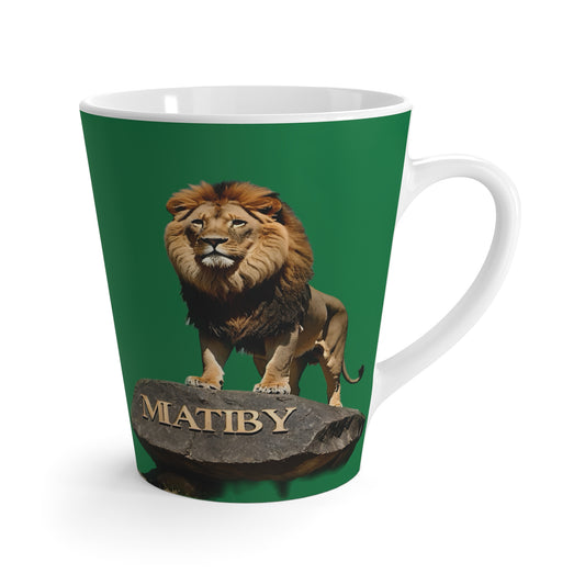 Matiby Lion Mug, Dark Green