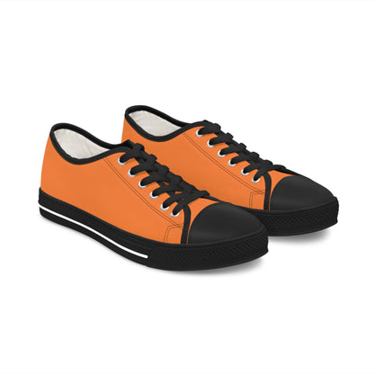 Women's Orange Low Top Sneakers