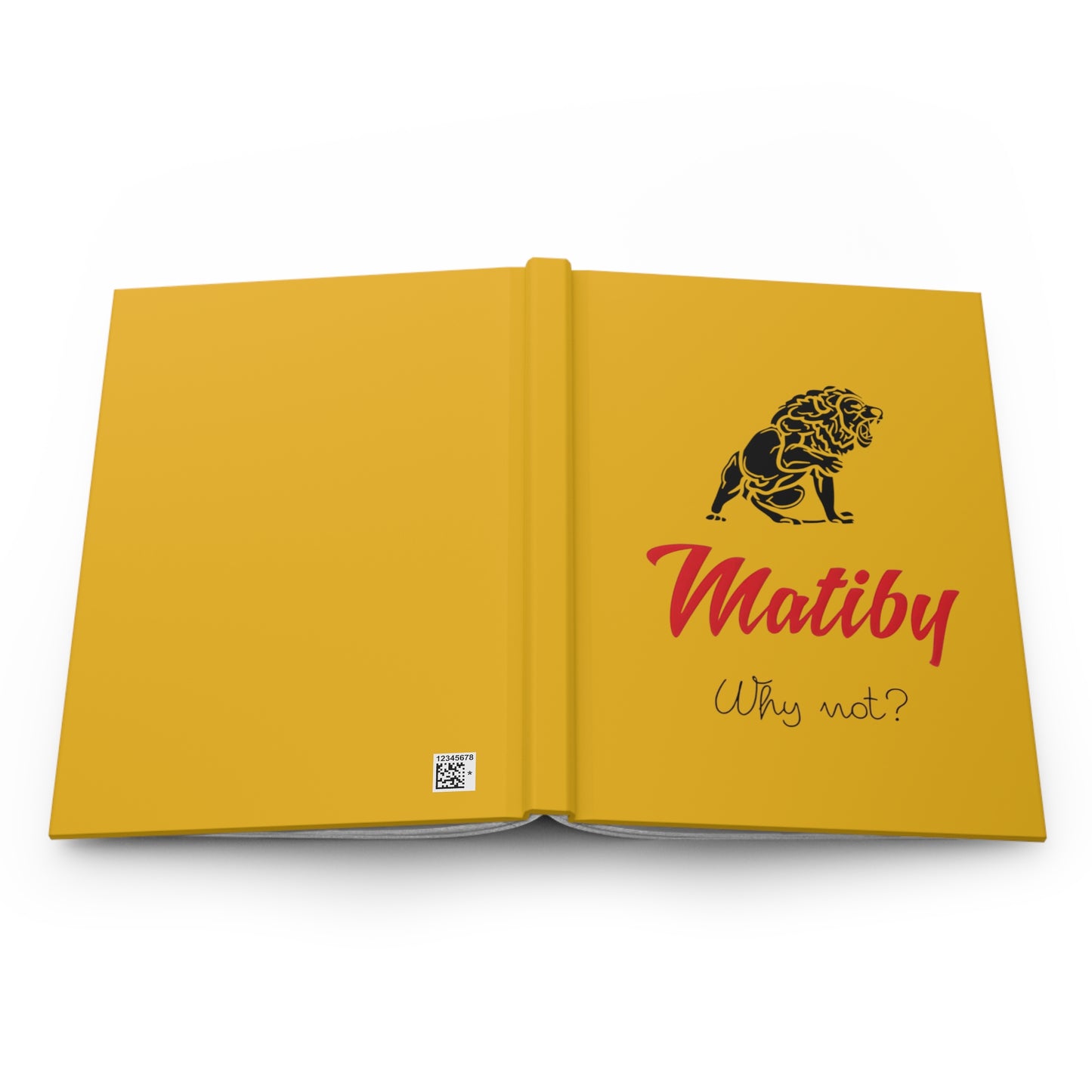 Matiby Hardcover Journal Matte Yellow