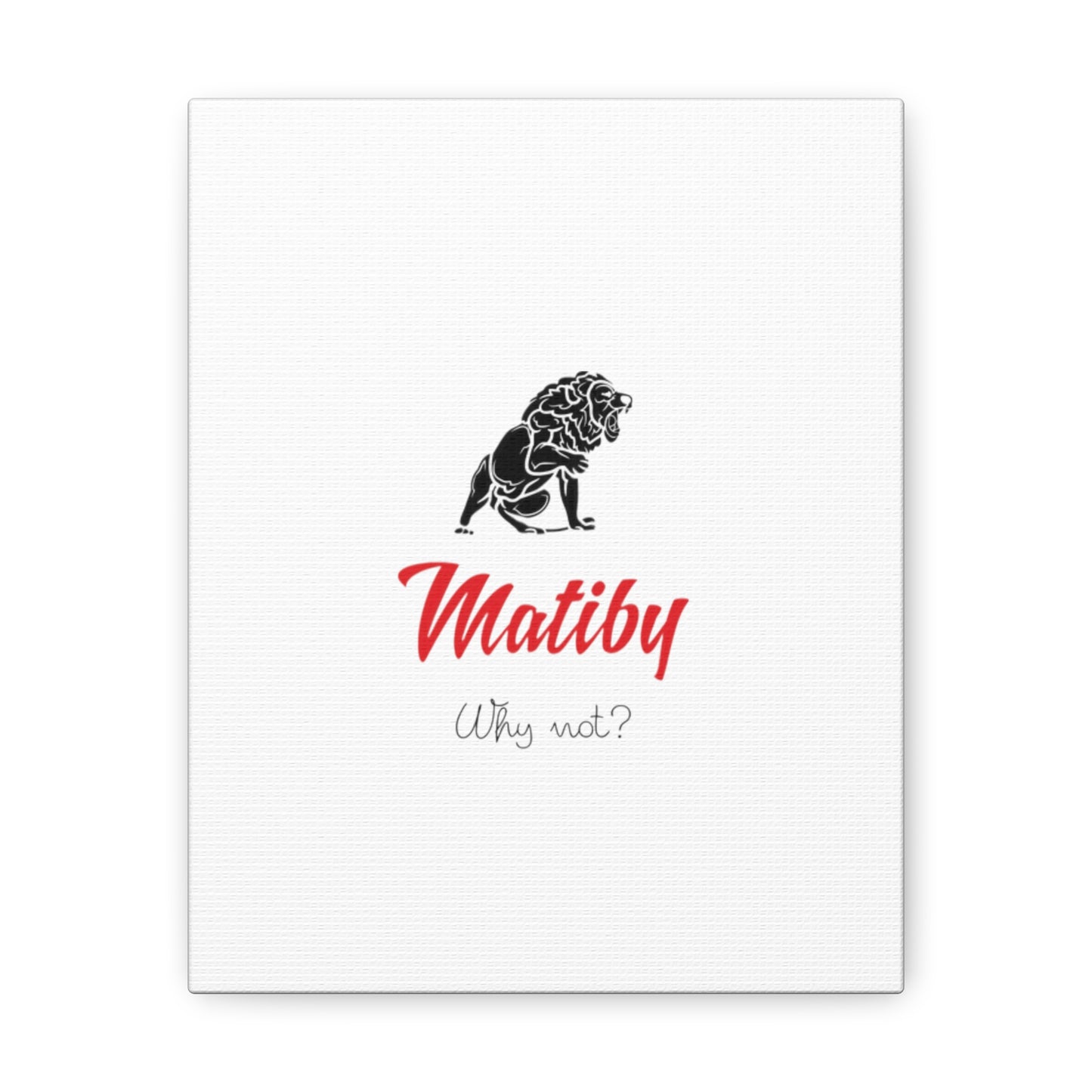 Matiby White Canvas Gallery Wraps