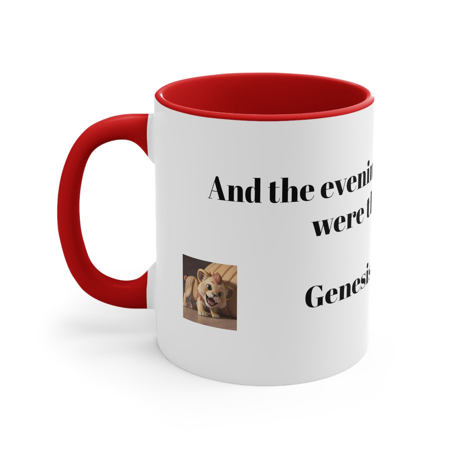 Bible Speaks Gen 1:23 Accent Mug, 11oz