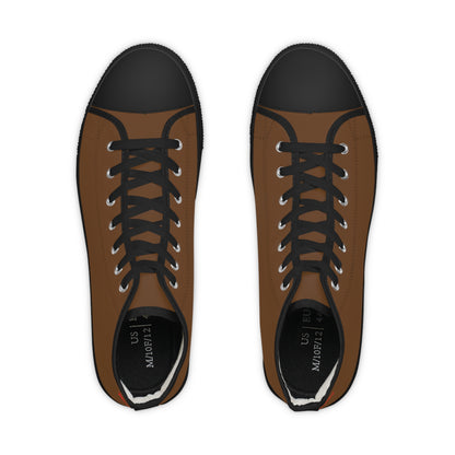 Men's Dark Brown High Top Sneakers