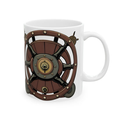 Nautical Helm Ceramic Mug, 11oz