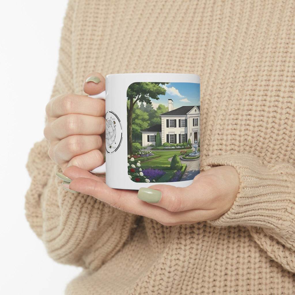 Cozy Architecture & Dreamy Landscapes #48 White Ceramic Mug – Homes Home Sweet Home Cup (11oz/15oz)