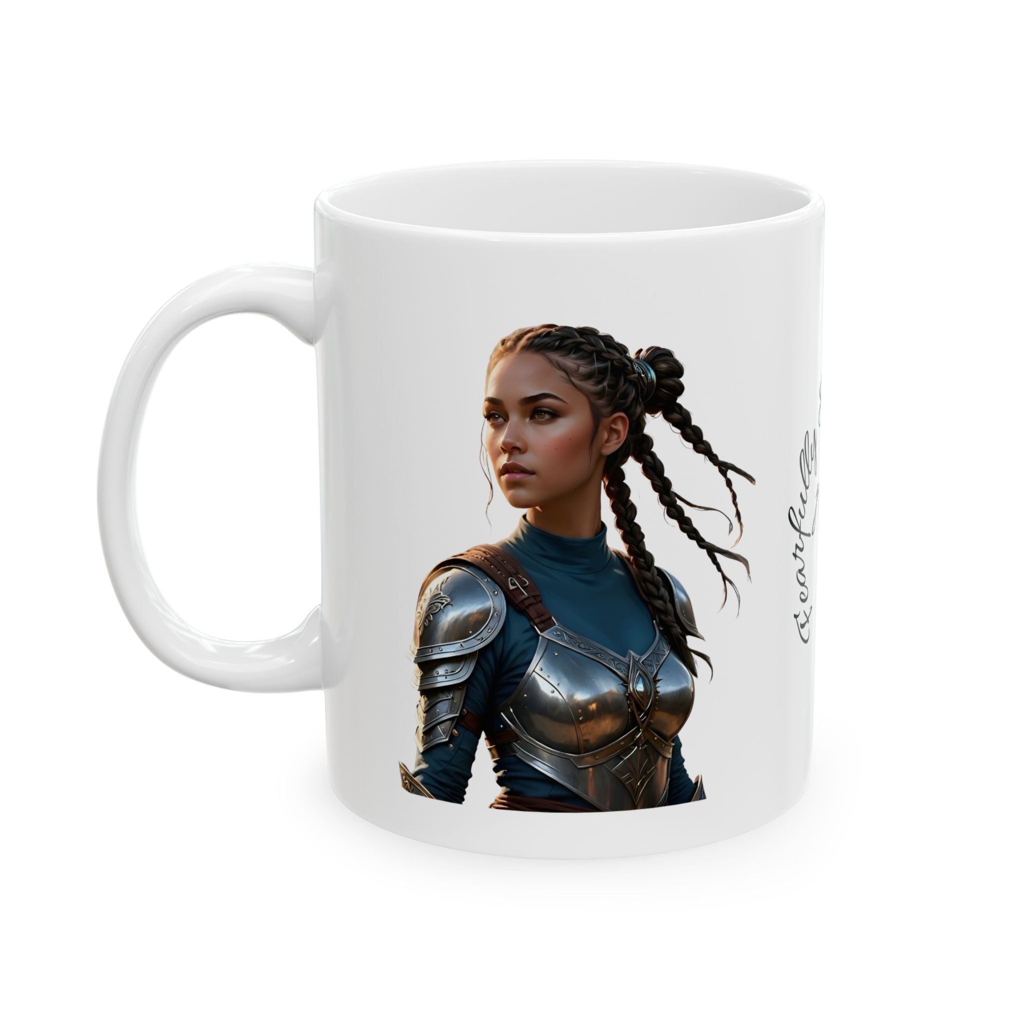 Gentle Woman of Valor #11 White Ceramic Mug - Fearfully & Wonderfully Made Tribute Cup (11oz/15oz)