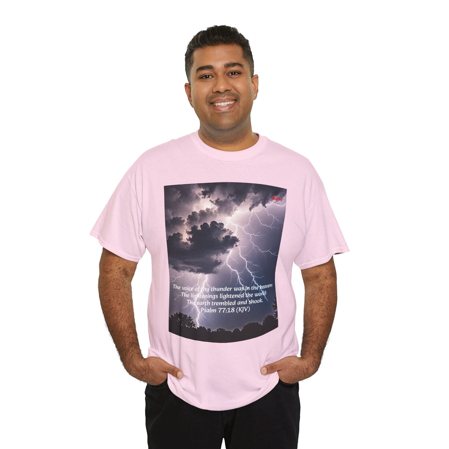 Lightning Style Thunder Unisex Heavy Cotton Tee