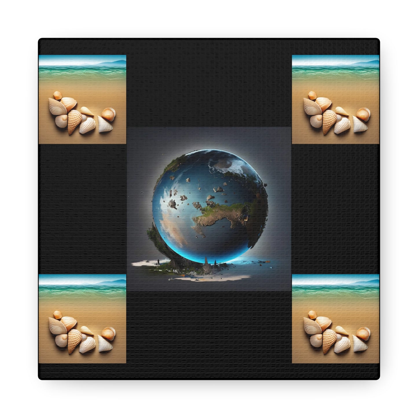 Matiby Worlds Black Canvas Gallery Wraps