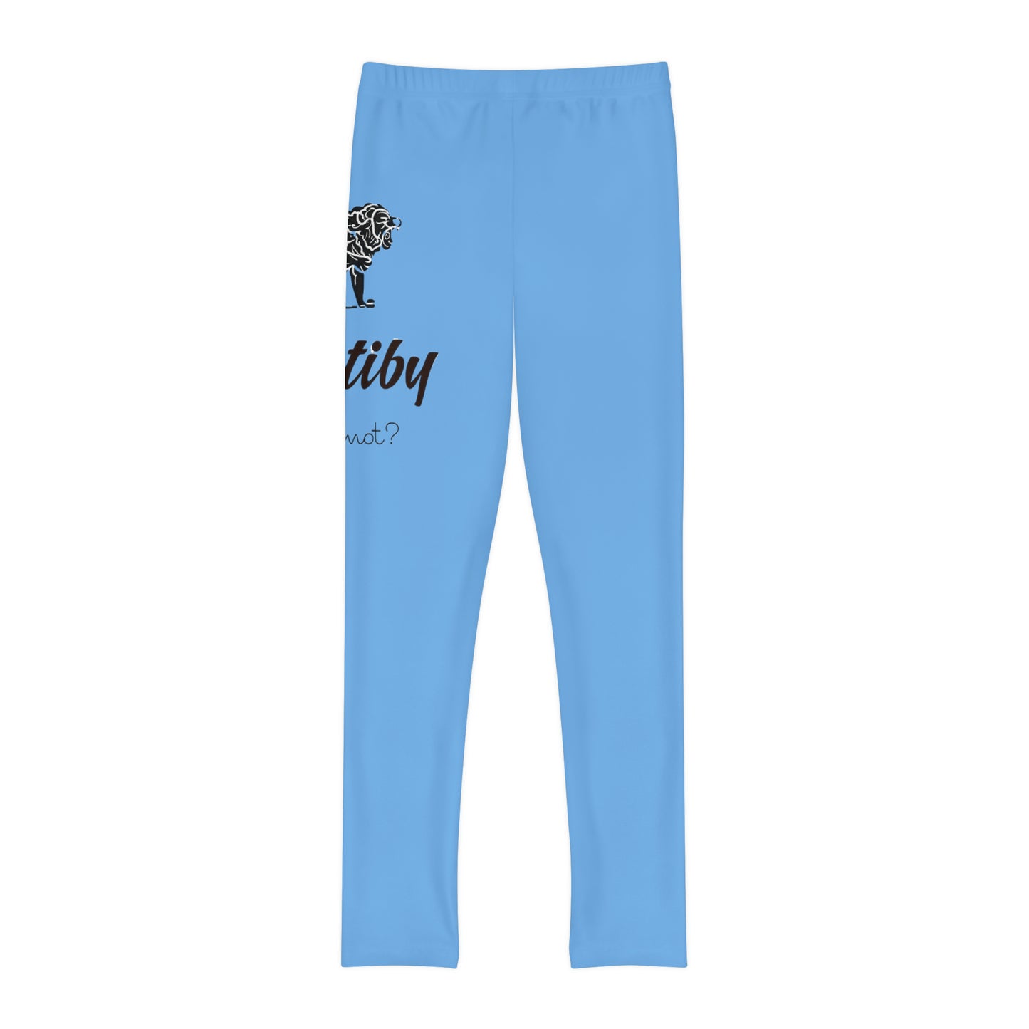 Youth Light Blue Full-Length Leggings (AOP)