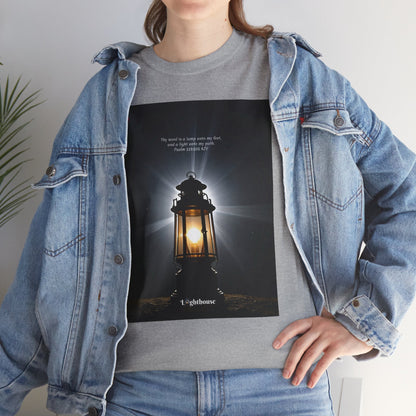 Lighthouse Psalm 119 Unisex Heavy Cotton Tee