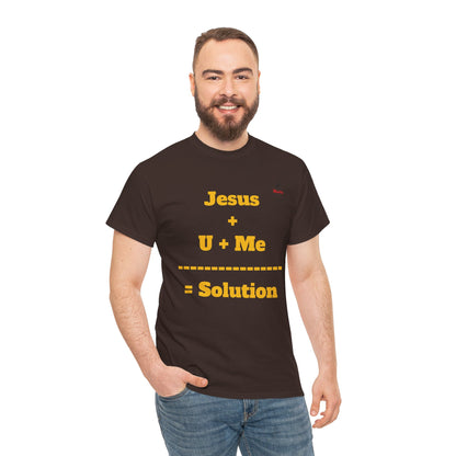 Jesus+U+Me Unisex Heavy Cotton Tee