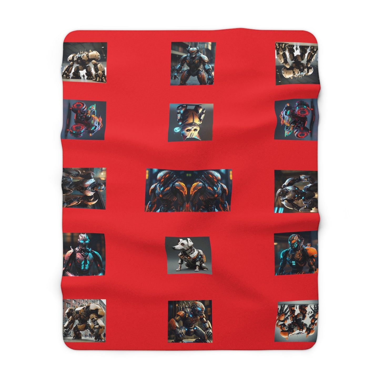 Matiby MEK "Rojo" Sherpa Fleece Blanket