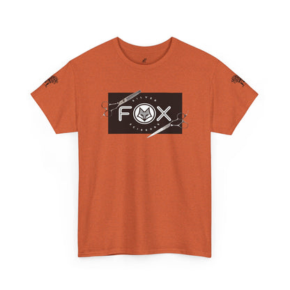 Silver Fox Scissors Unisex Heavy Cotton Tee