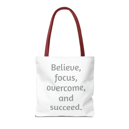 Bible Speaks Tote Bag (AOP)