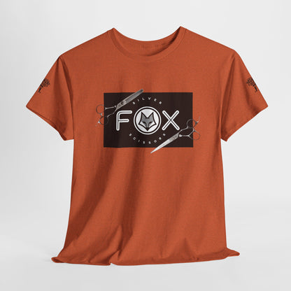 Silver Fox Scissors Unisex Heavy Cotton Tee