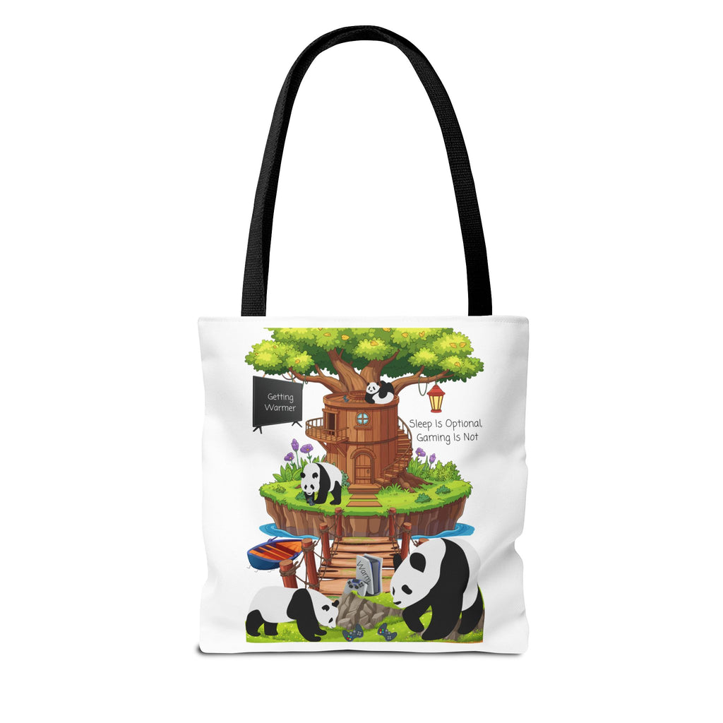Game On, Always In a Woodland Treehouse Tote Bag | Sleep Is Optional, Gaming Is Not