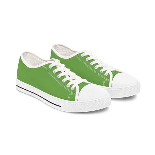 Women's Green Low Top Sneakers