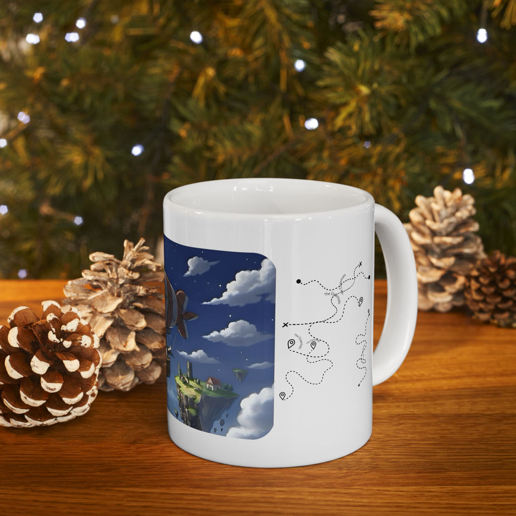 Hot Air Balloon Adventure #5 White Ceramic Mug — True Wealth, Adventure, & Creativity Cup (11oz/15oz)