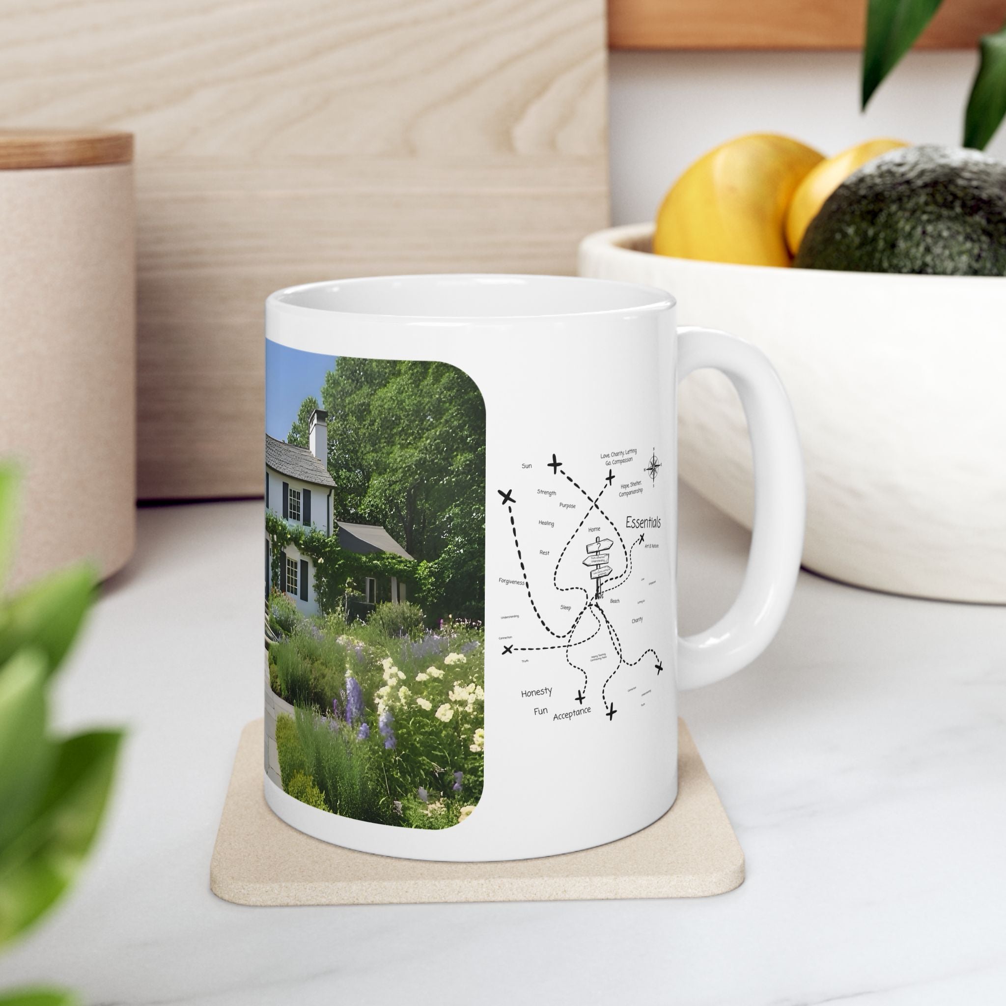 Cozy Architecture & Dreamy Landscapes #10 White Ceramic Mug – Homes Home Sweet Home Cup (11oz/15oz)
