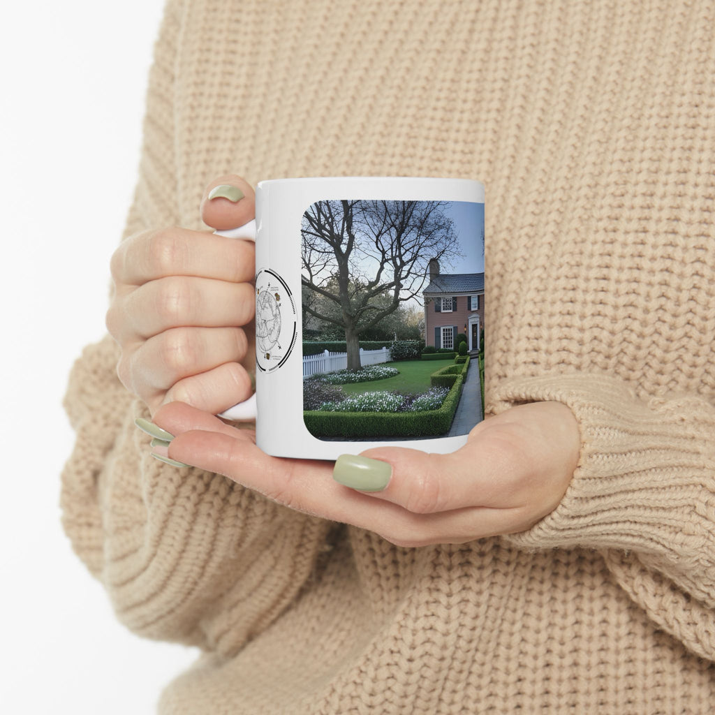 Cozy Architecture & Dreamy Landscapes #1 White Ceramic Mug – Homes Home Sweet Home Cup (11oz/15oz)