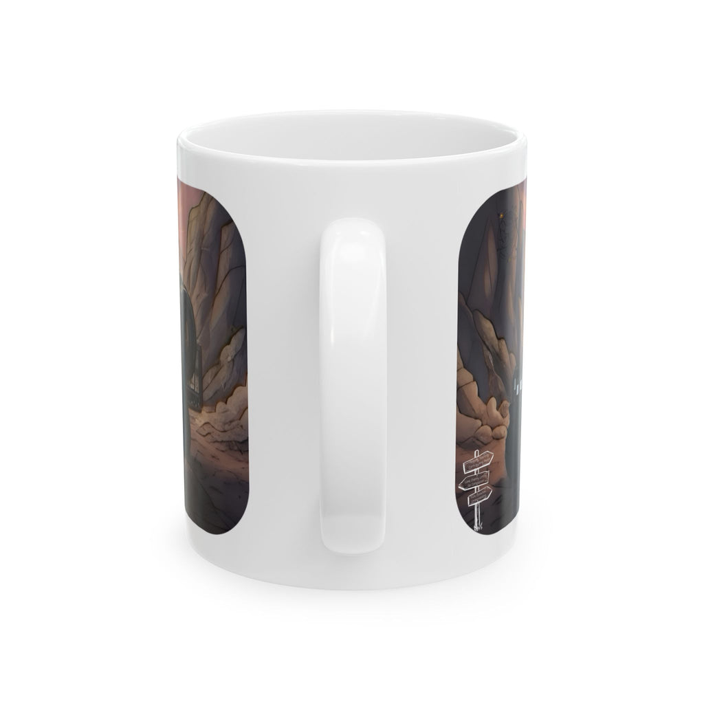 Adventure 4x4 Trucks #23, Utility Workers On The Go White Ceramic Mug — Find Your Path To The Essentials Cup (11oz & 15oz)