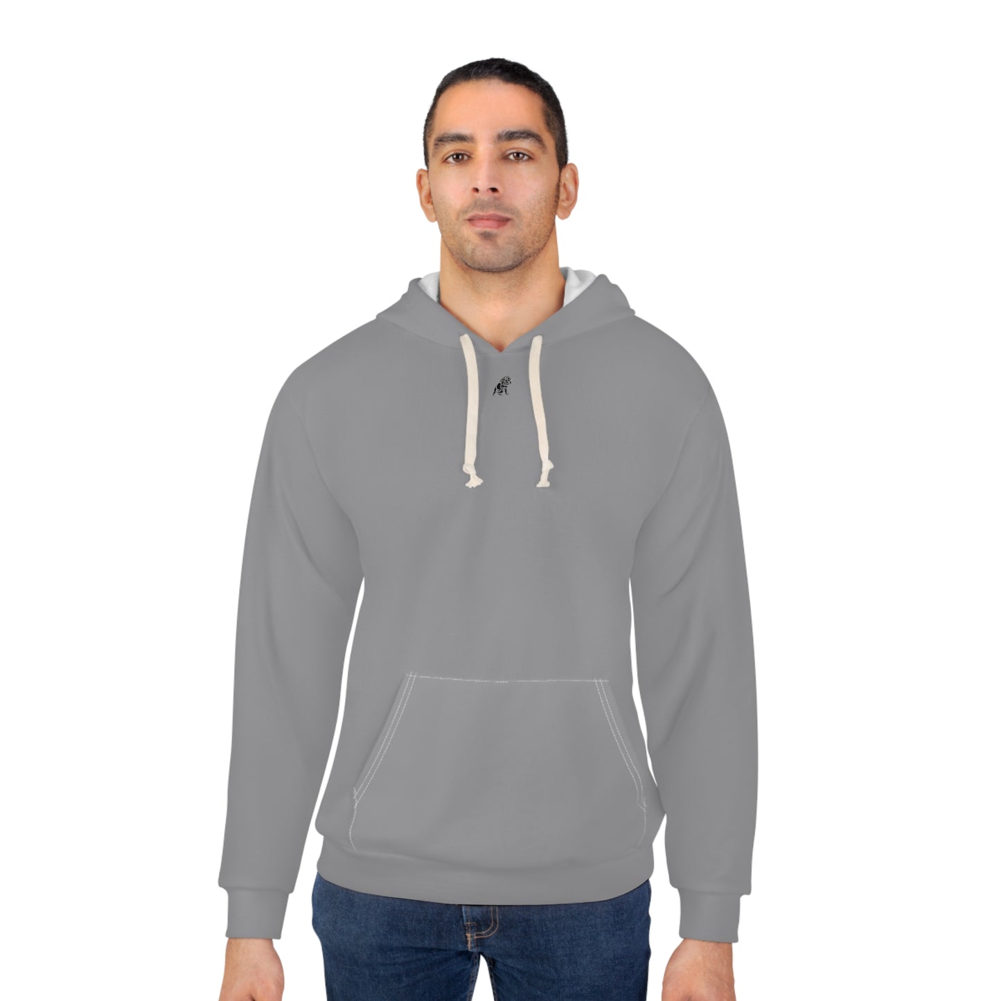 Matiby Grey Unisex Pullover Hoodie (AOP)