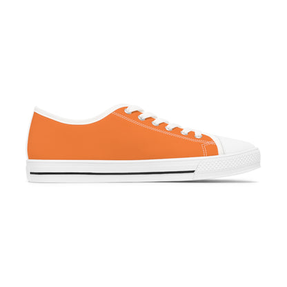 Women's Orange Low Top Sneakers