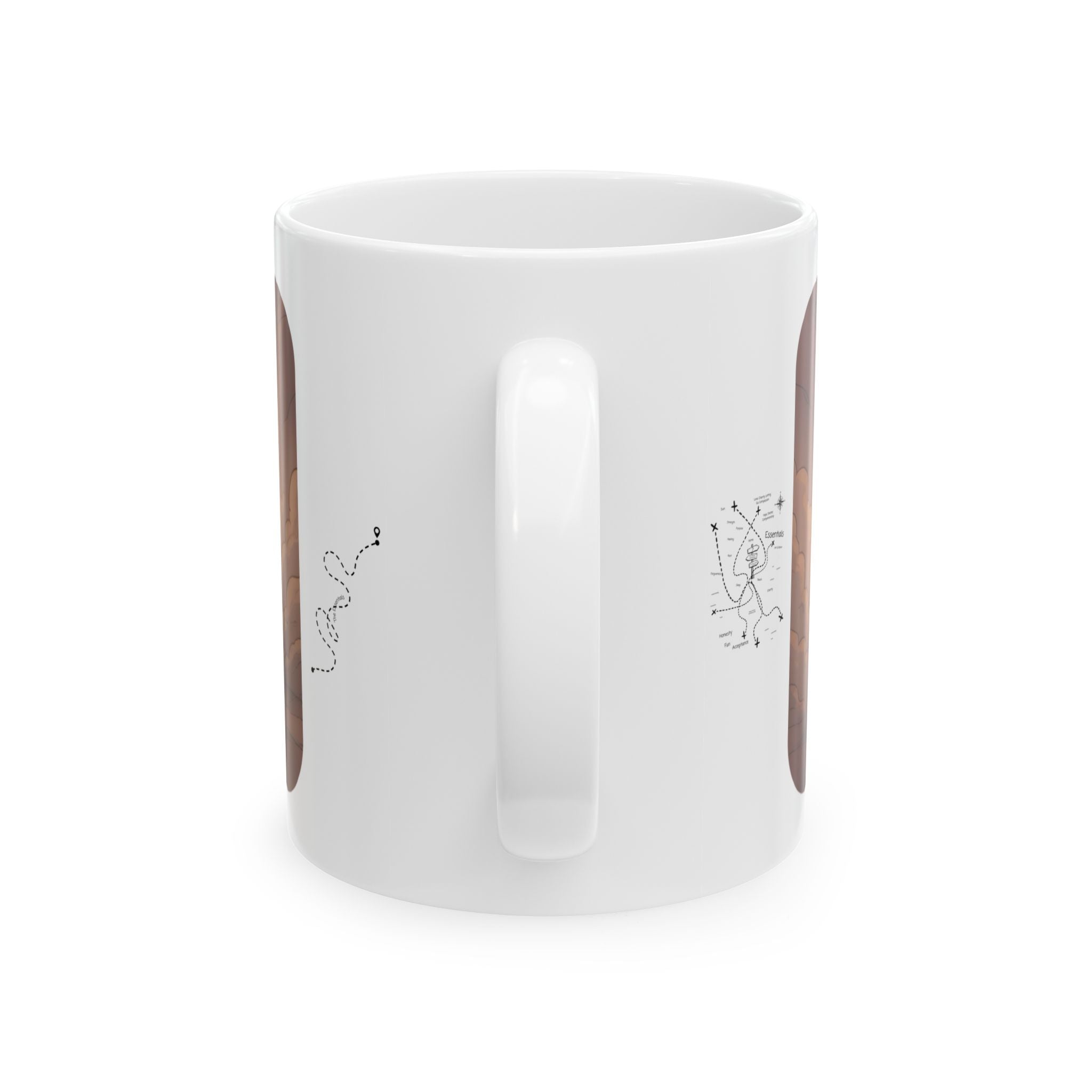 Adventure 4x4 Trucks #52, Chic Mechanic On The Haul White Ceramic Mug — Find Your Path To The Essentials Cup (11oz & 15oz)