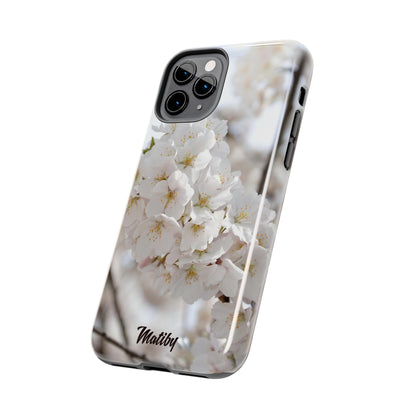 White Flower Tough Phone Cases