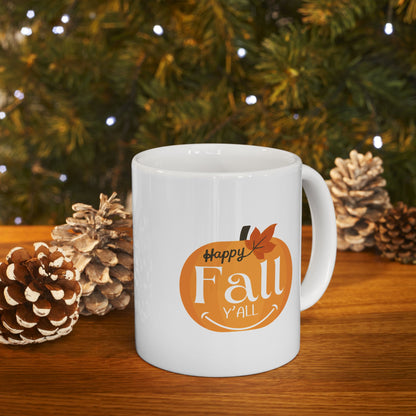 Journeys Happy Fall Seasons of Change Ceramic Mugs, Gifts for Fall Lovers, Mugs for Autumn Lovers, Pumpkin Lovers Mug, Lovers of All Seasons, Cute Seasonal Mugs, Mug for All Occasions, Thanksgiving Mug