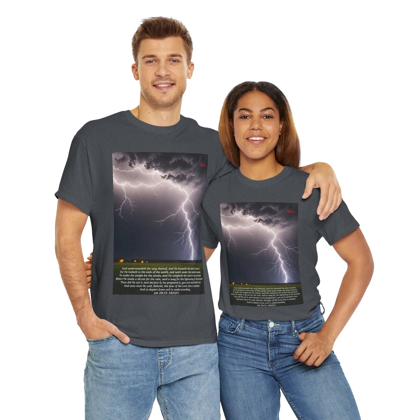 Lightning Style Fear of the Lord Unisex Heavy Cotton Tee