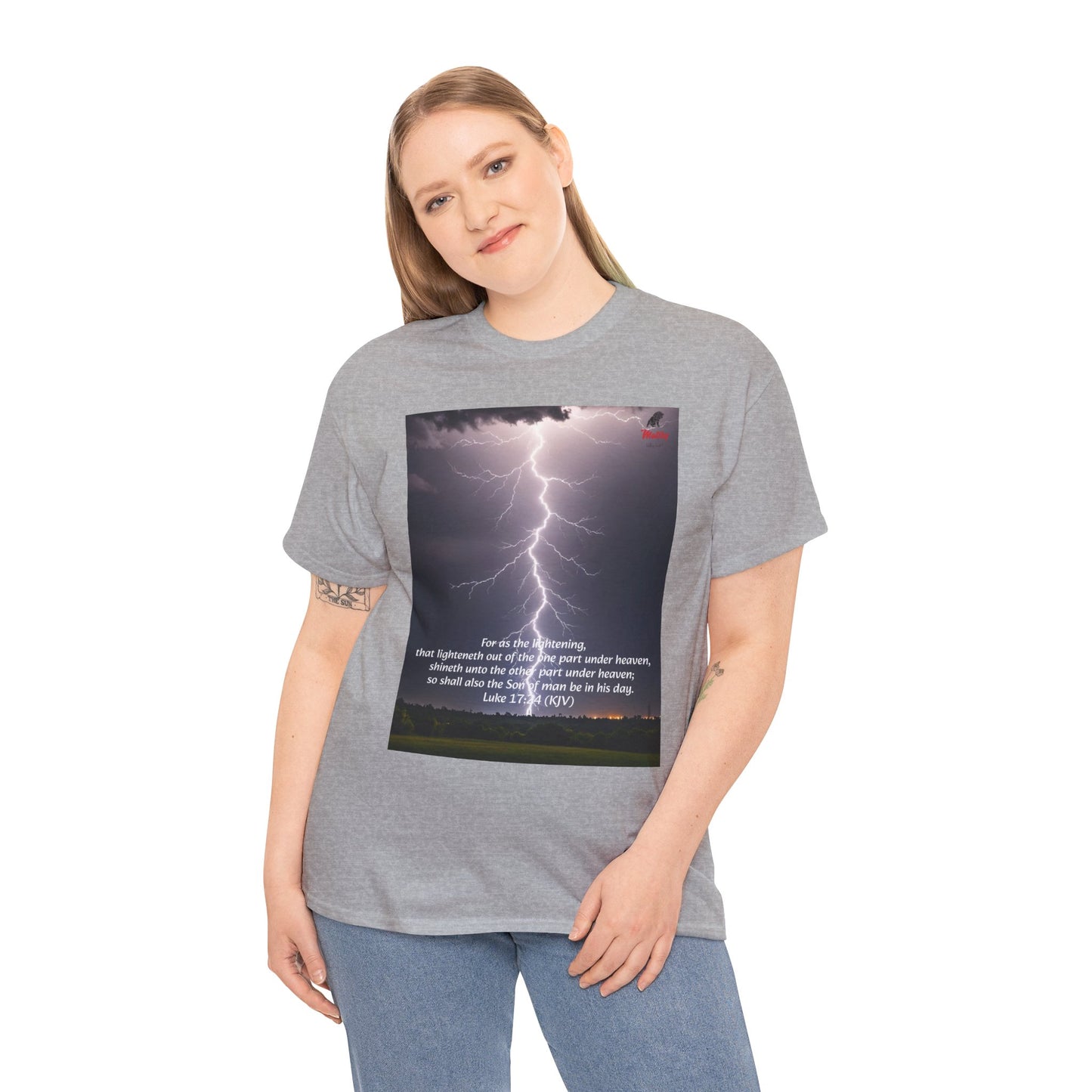 Lightning Style Son of man Unisex Heavy Cotton Tee