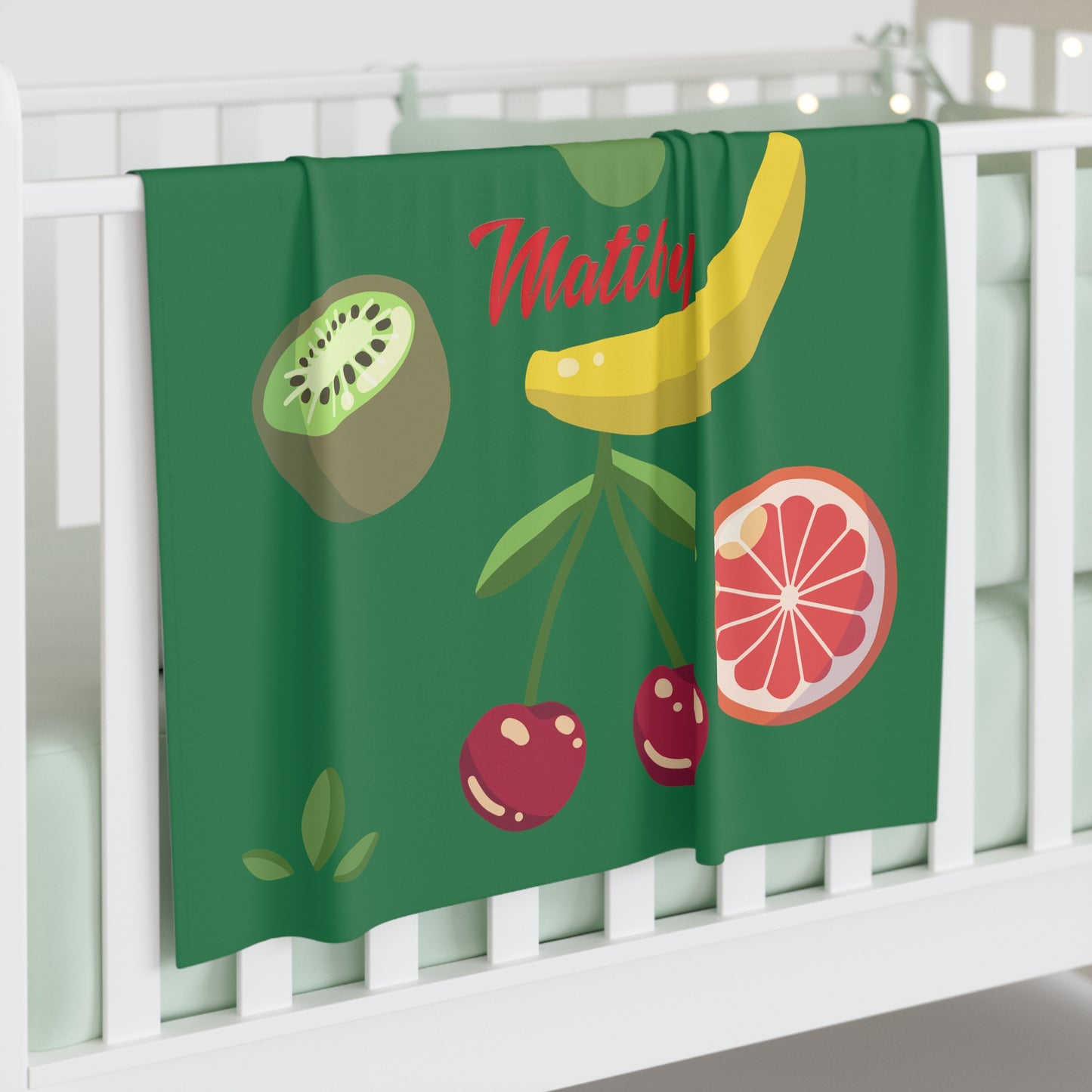 Baby Swaddle Blanket Dark Green