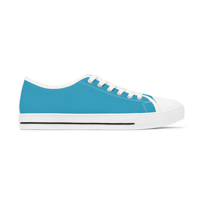 Women's Turquoise Low Top Sneakers