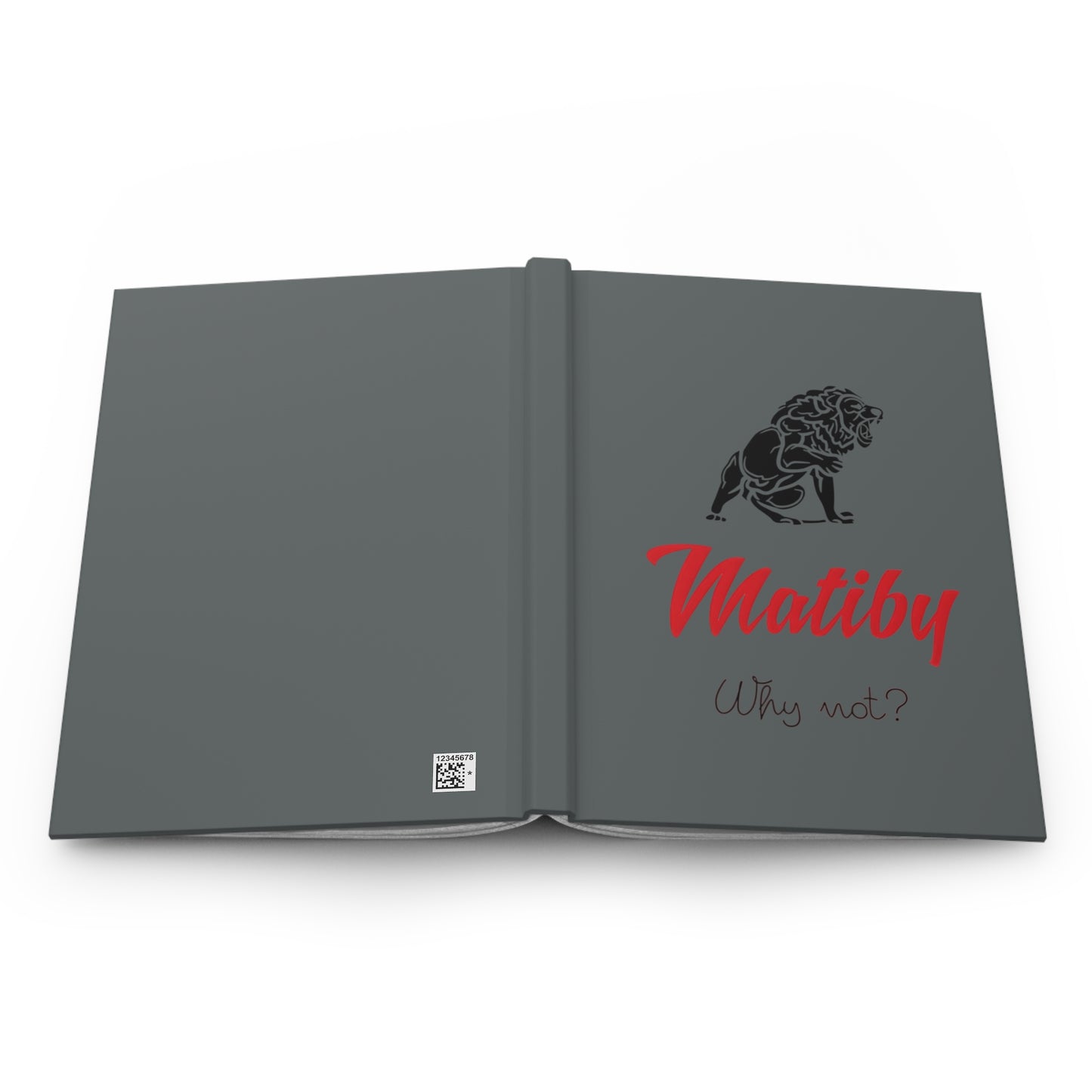 Matiby Hardcover Journal Matte Dark Grey