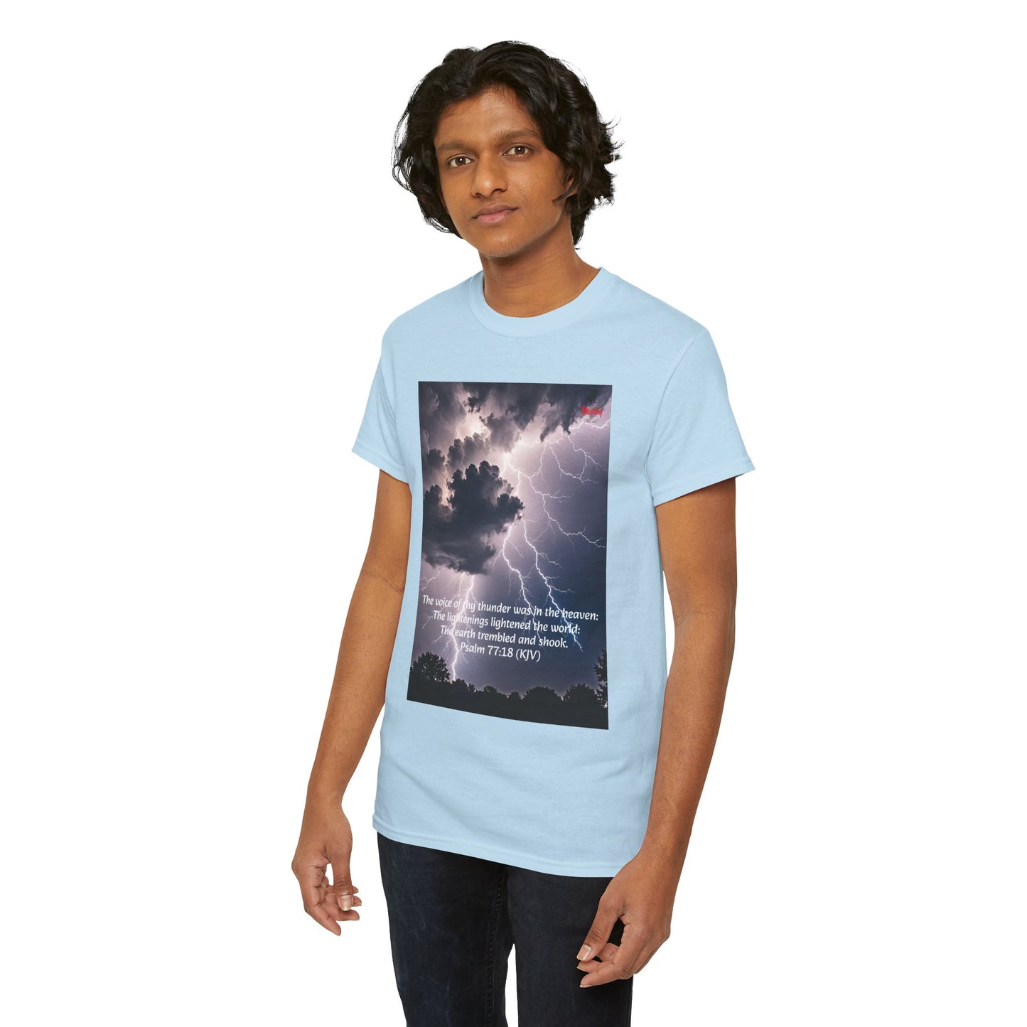 Lightning Style Thunder Unisex Heavy Cotton Tee