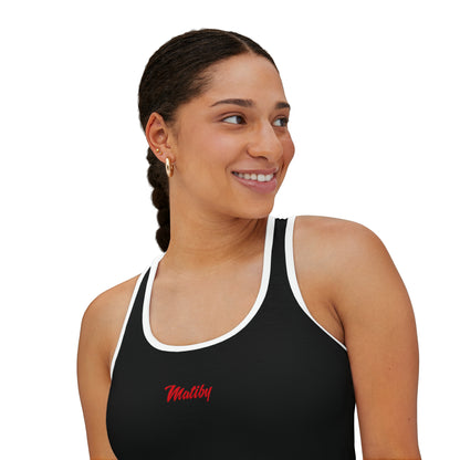 Women's Black Tank Top (AOP)