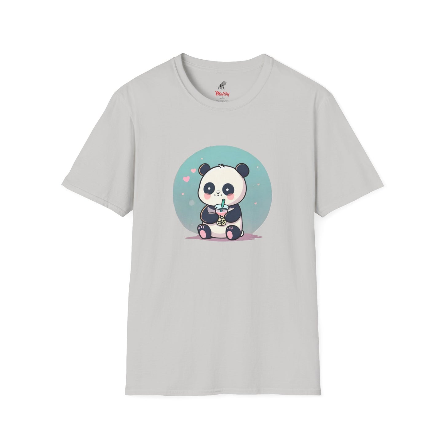 Panda With Boba Unisex Softstyle T-Shirt