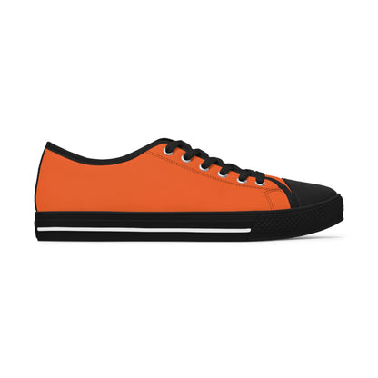 Women's Orange Low Top Sneakers