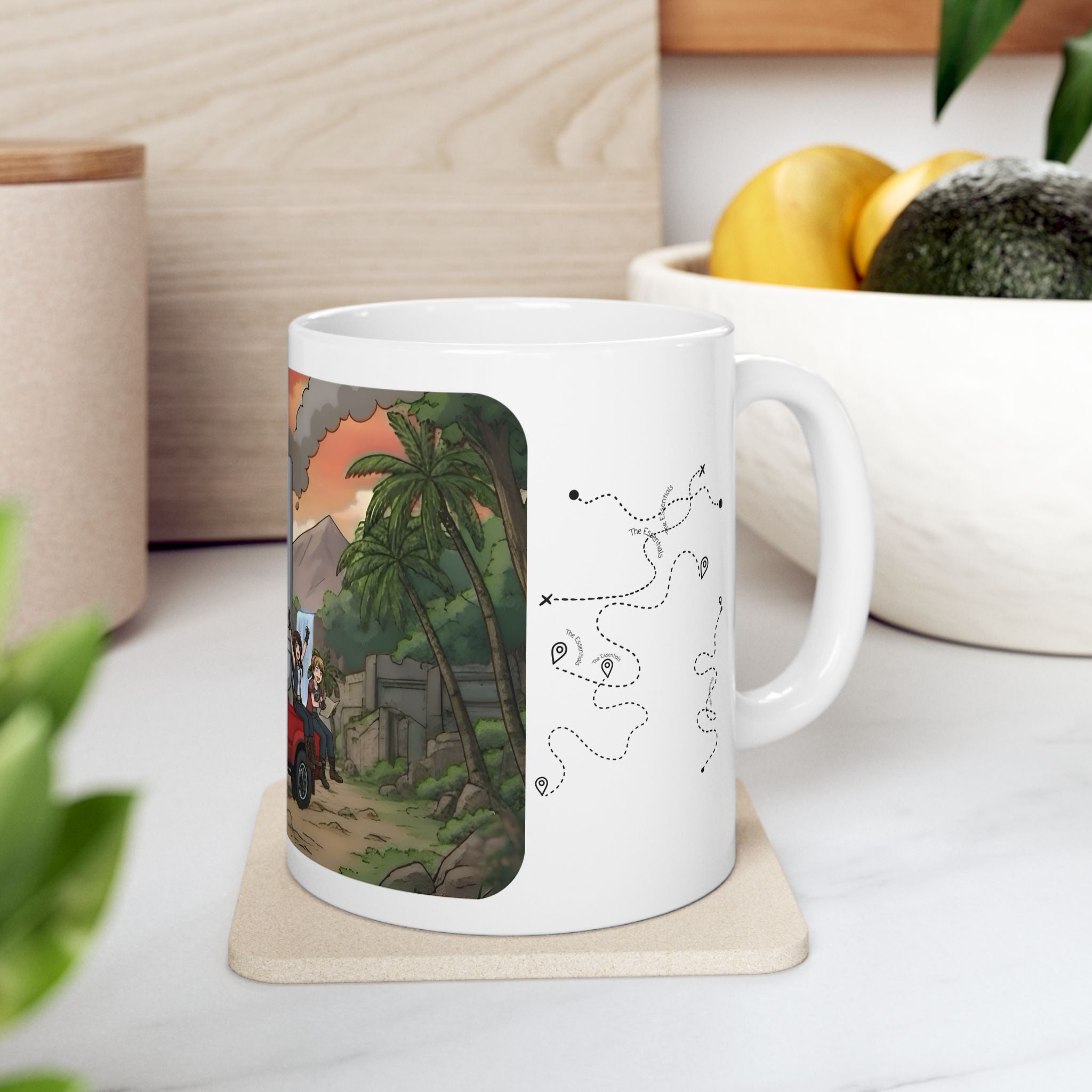 Sunshine State Pickup Trucks #16, Hauling Explorers White Ceramic Mug – Celebrating Companionship, Creativity & Life’s Little Wonders Cup (11oz/15oz)