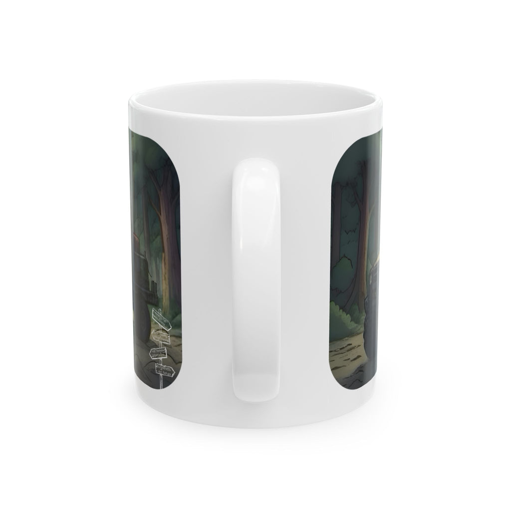 Adventure 4x4 Trucks #48, College Grads On The Move White Ceramic Mug — Find Your Path To The Essentials Cup (11oz & 15oz)