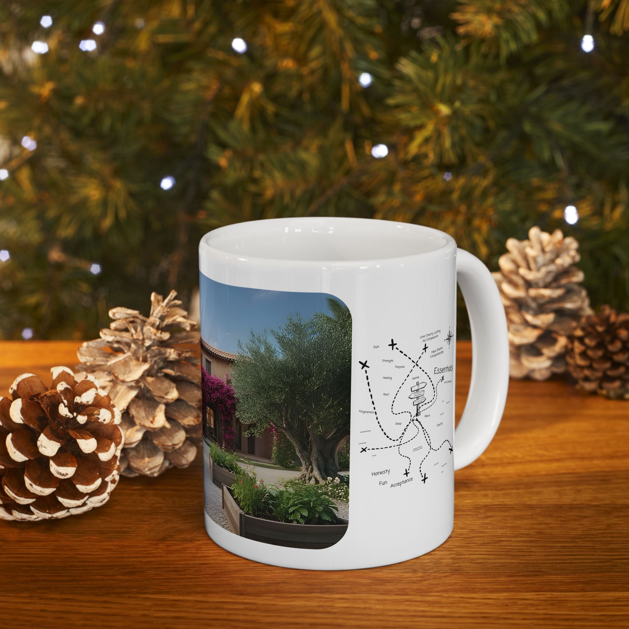 Cozy Architecture & Dreamy Landscapes #28 White Ceramic Mug – Homes Home Sweet Home Cup (11oz/15oz)