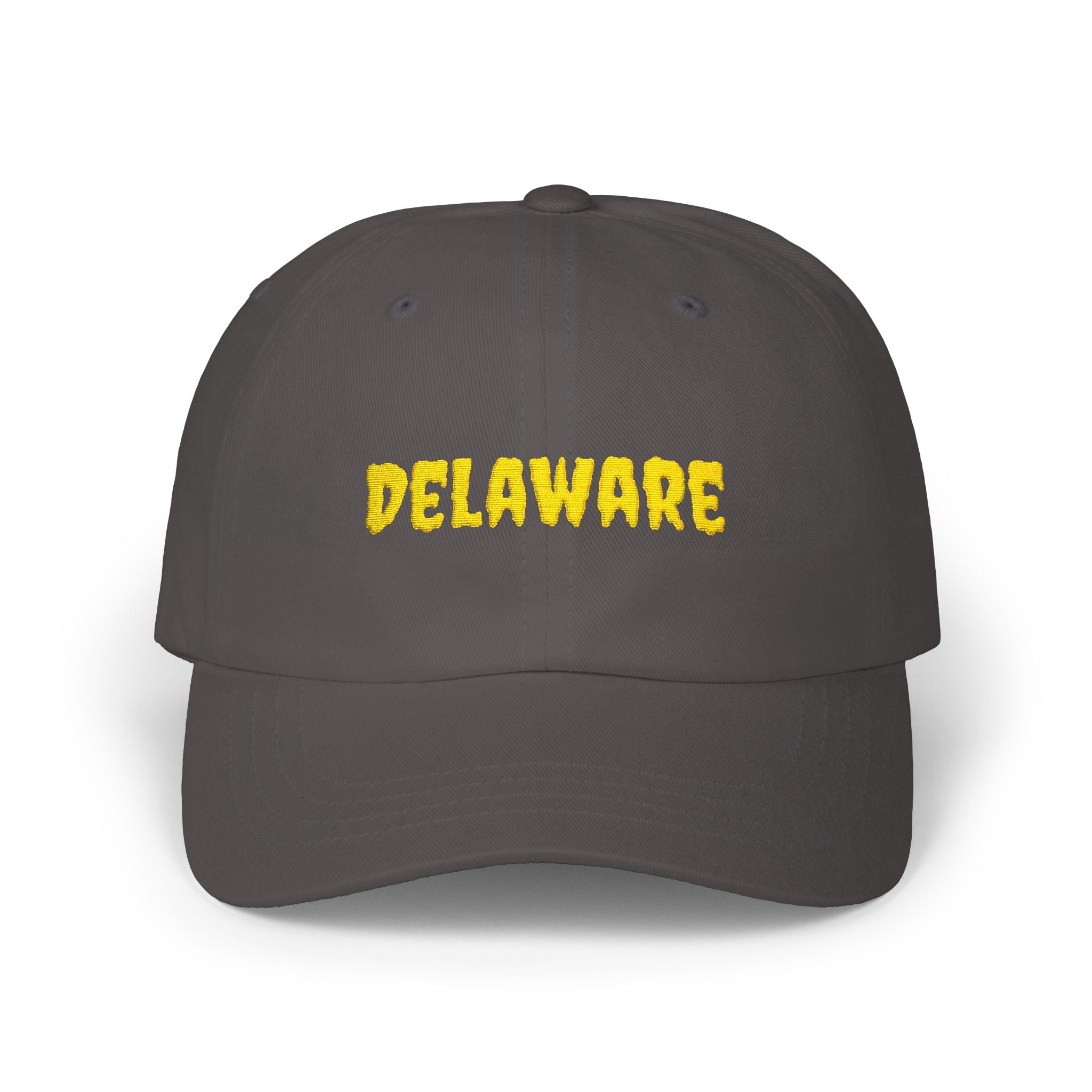 Delaware United States of America Gold Embroidered Classic Dad Cap | DE 1st USA Baseball Hat