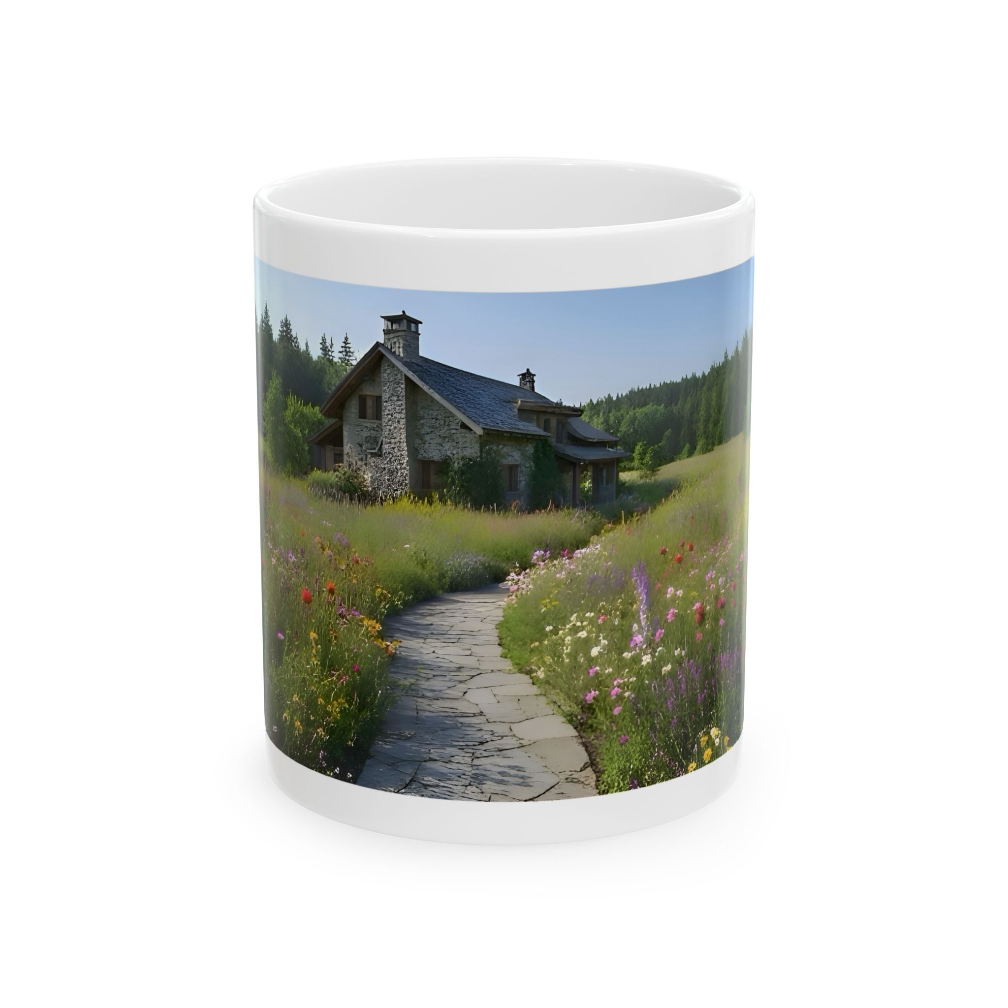 Cozy Architecture & Dreamy Landscapes #7 White Ceramic Mug – Homes Home Sweet Home Cup (11oz/15oz)
