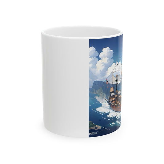 Nautical Ship Ceramic Mug, 11oz