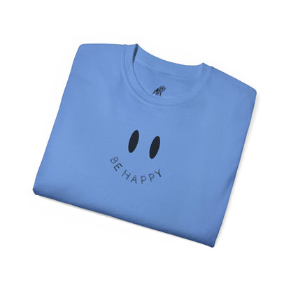 "Be Happy" Smiley Face Unisex Ultra Cotton Tee