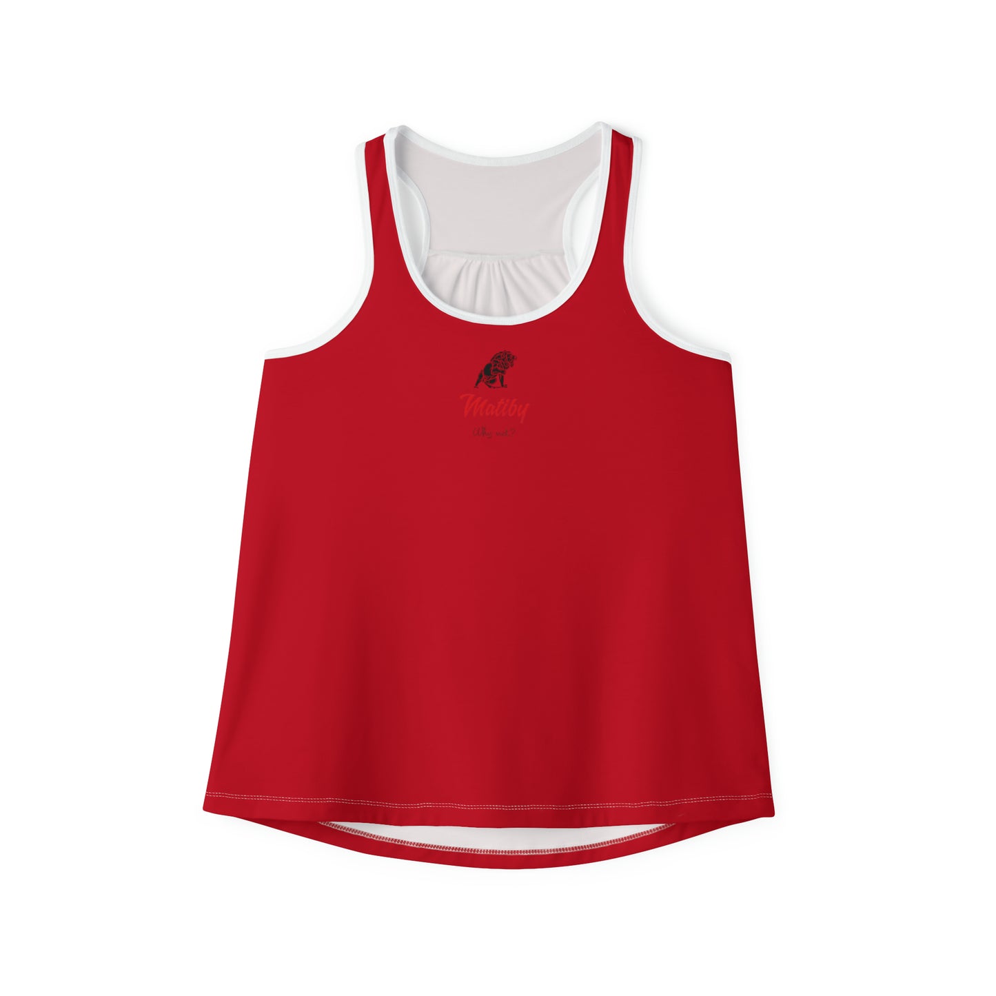 Women's Dark Red Tank Top (AOP)