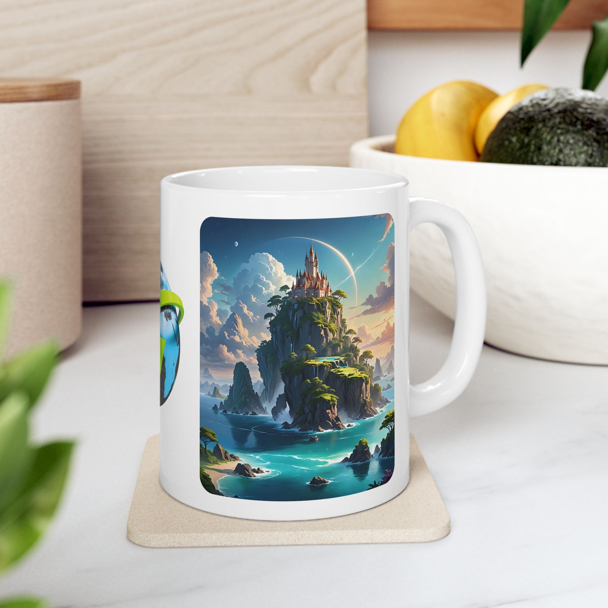 Contrast & Perspective #8 White Ceramic Mug — Time & Chance Daily Cup (11oz, 15oz)