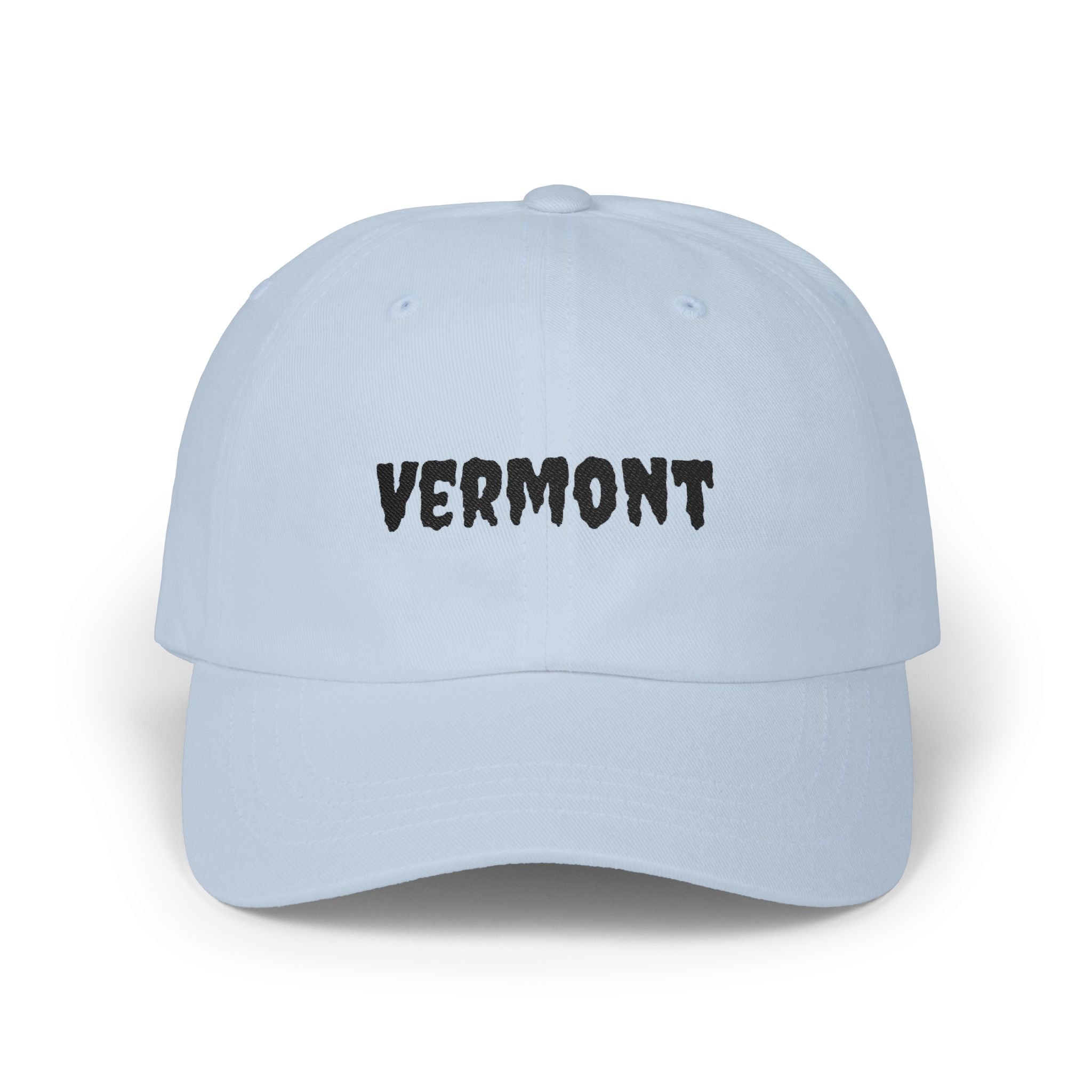 Vermont United States of America Black Embroidered Classic Dad Cap | VT 14th USA Baseball Hat