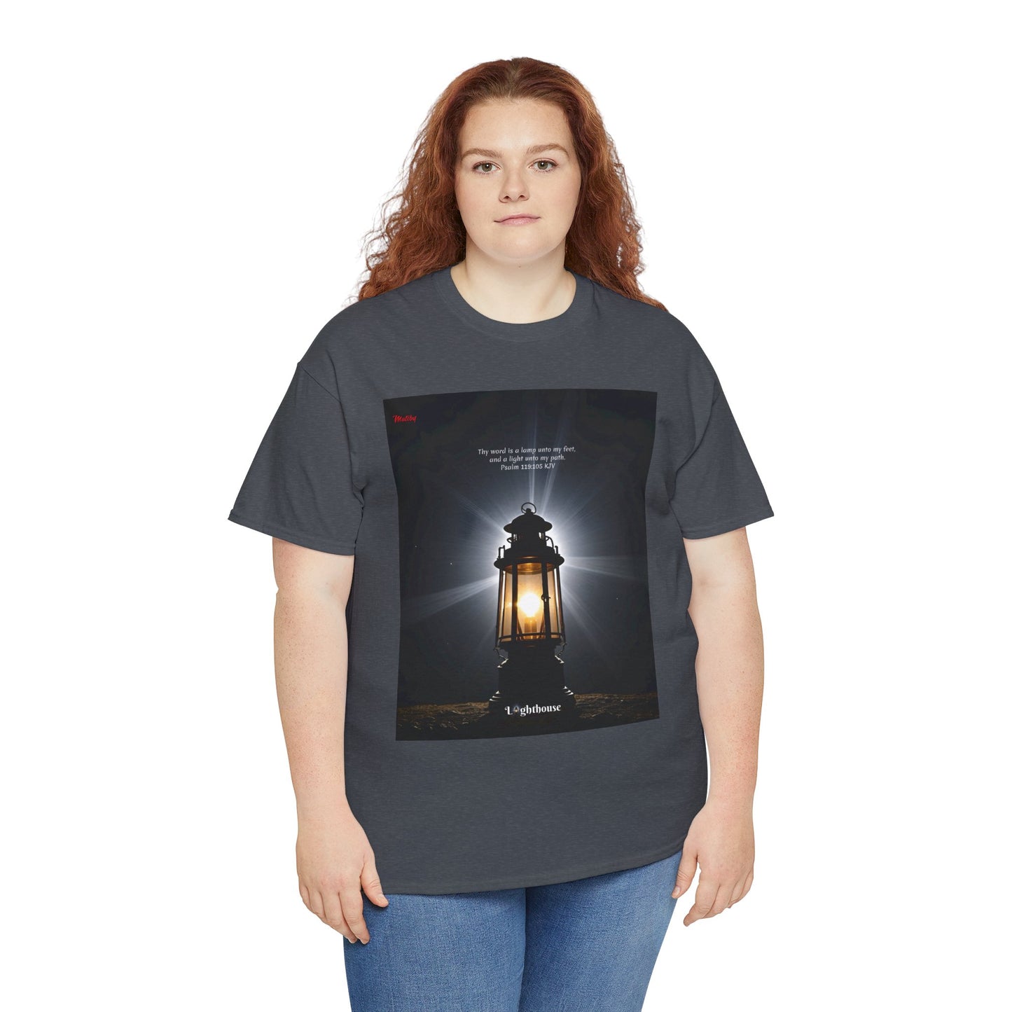 Lighthouse Psalm 119 Unisex Heavy Cotton Tee