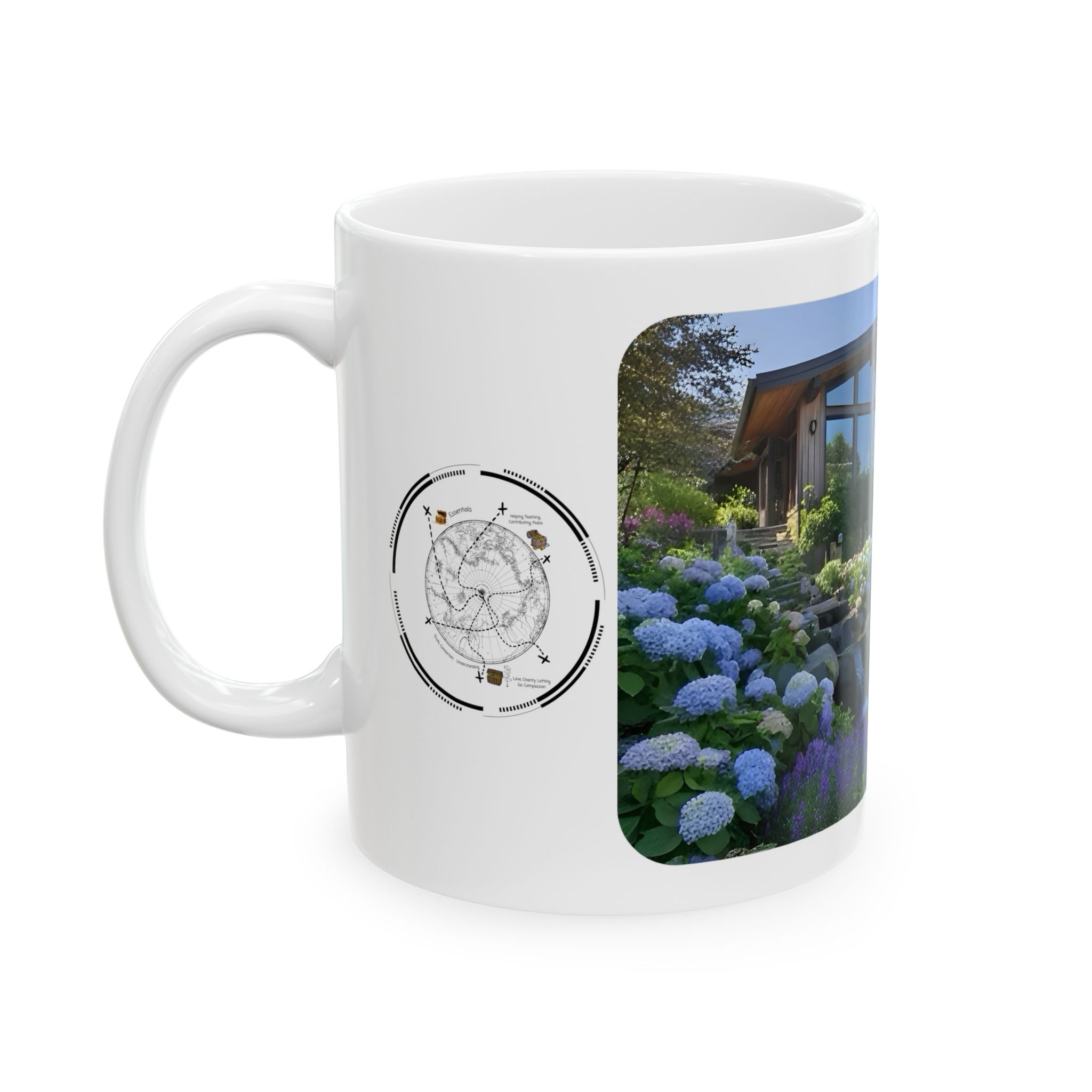 Cozy Architecture & Dreamy Landscapes #8 White Ceramic Mug – Homes Home Sweet Home Cup (11oz/15oz)